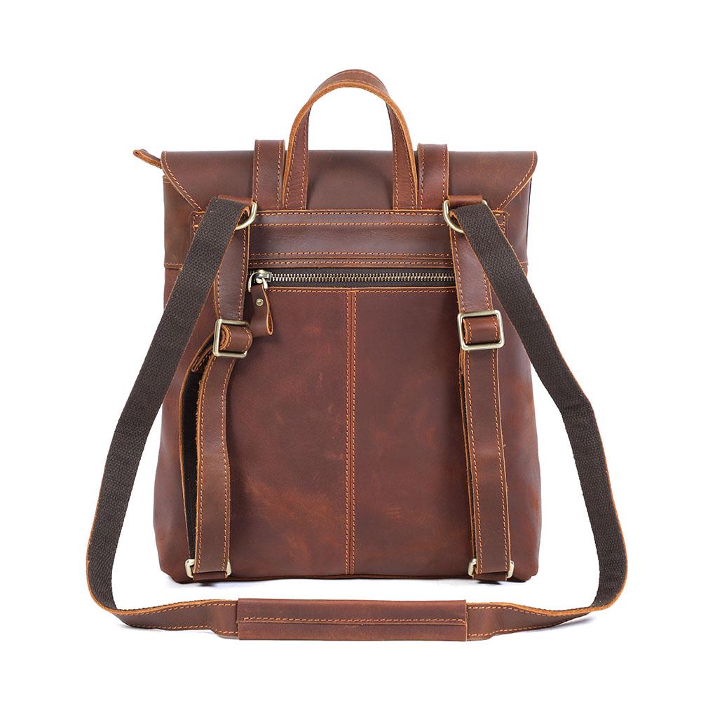 Kleiner Leder Rucksack 10L Ithvara – Vintage Rucksack aus Leder