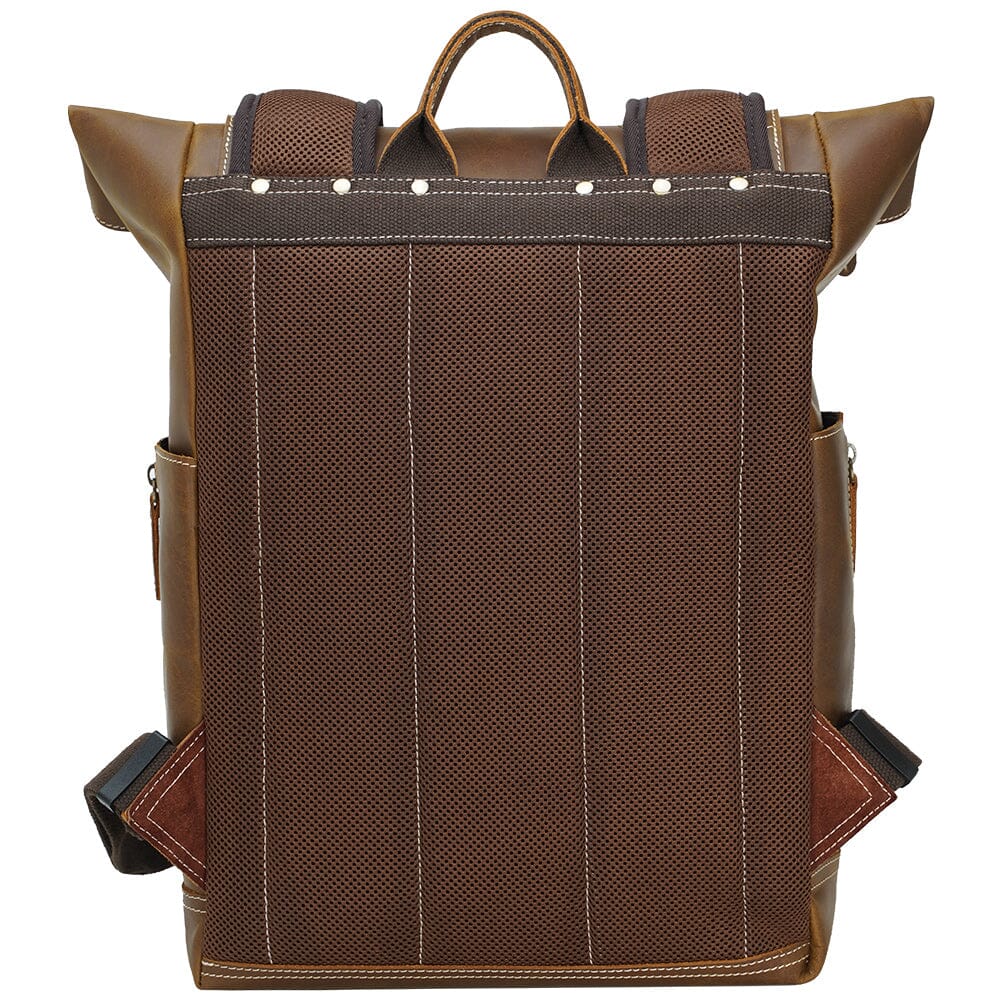 Leder Laptop Rucksack 16,5L Valeron – Business Backpack aus Echtleder