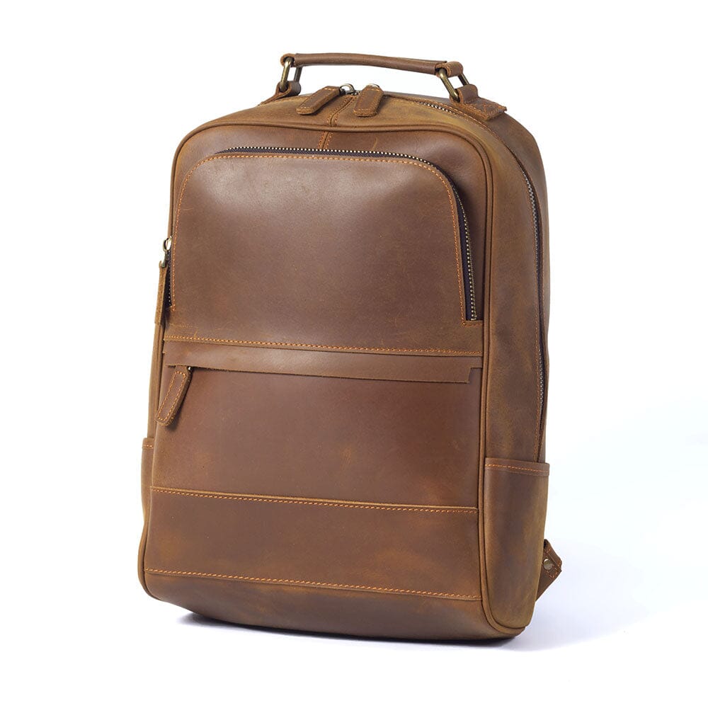 Echter Leder Rucksack 14L Taviro – Vintage Backpack aus Vollleder