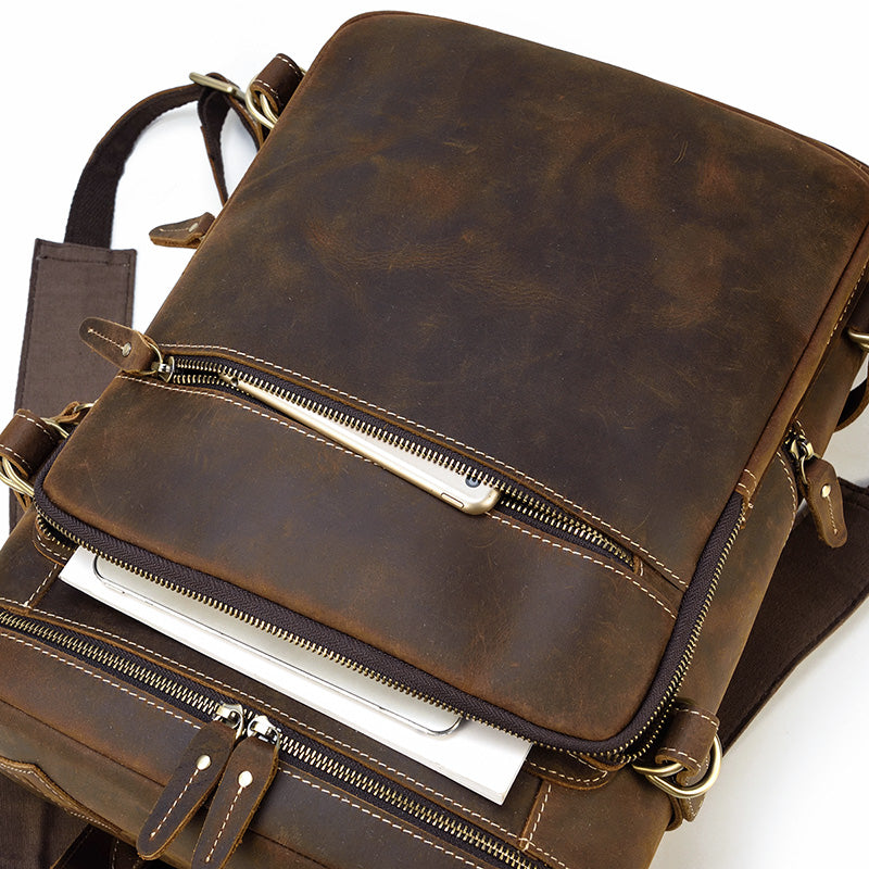 Leder Rucksack Backpack 14L Neravo – Vintage Leder Rucksack