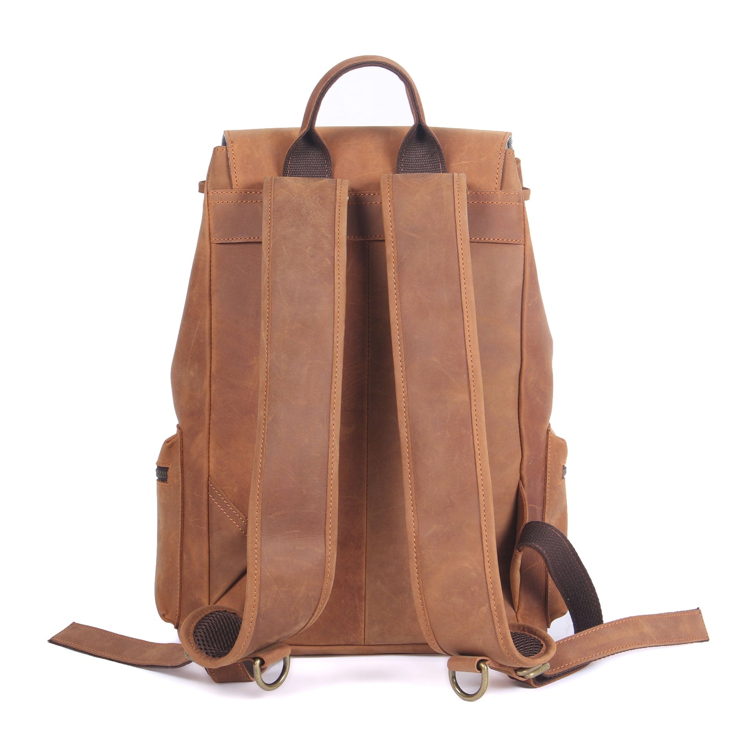 Leder Turnbeutel Rucksack 14L Darven – Vintage Backpack aus Echtleder