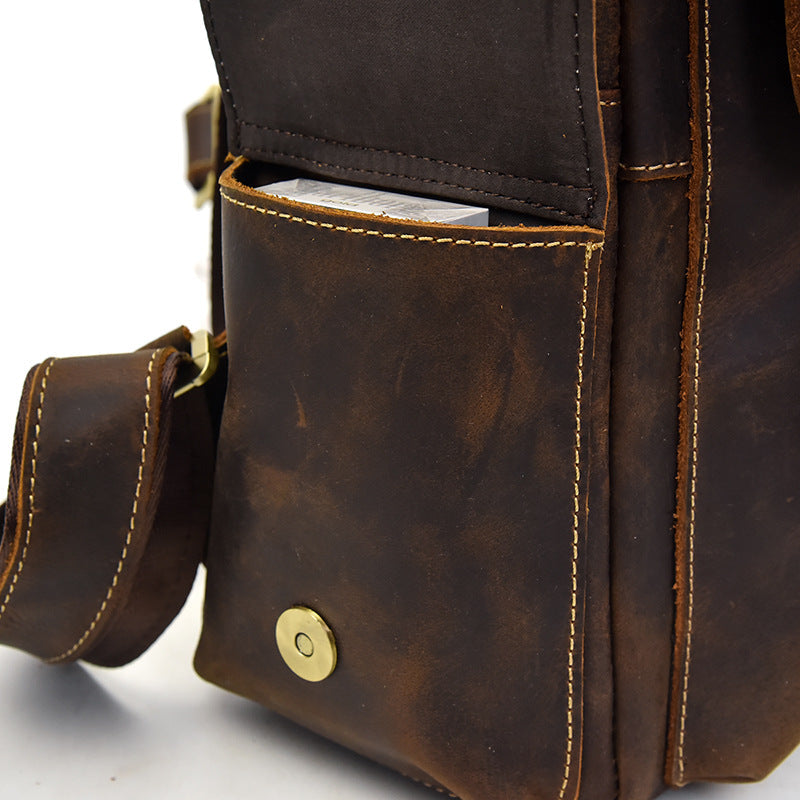 Damen Leder Rucksack 15L Uméra – Vintage Rucksack aus Echtleder