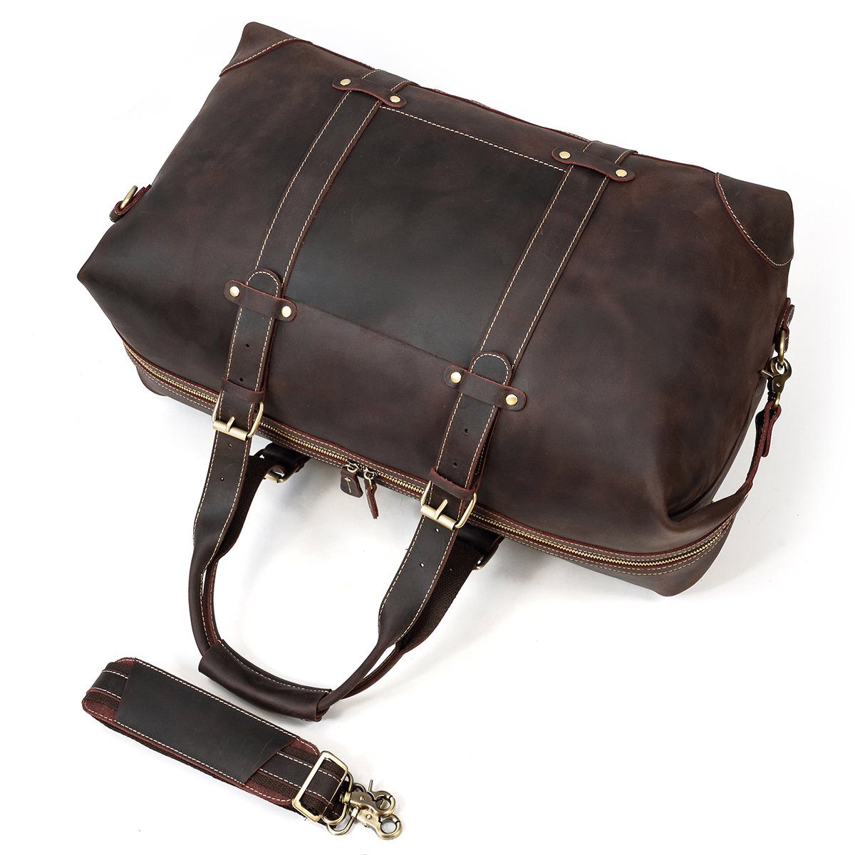 Reisetasche aus Leder 34L – Vintage Panamatasche für stilvolles Reisen
