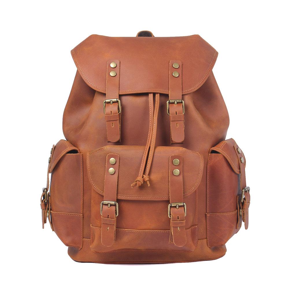 Leather Travel Backpack Ravenridge 25L – Vintage Lederrucksack Herren