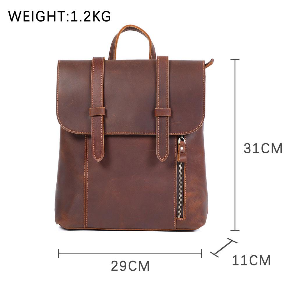 Kleiner Leder Rucksack 10L Ithvara – Vintage Rucksack aus Leder