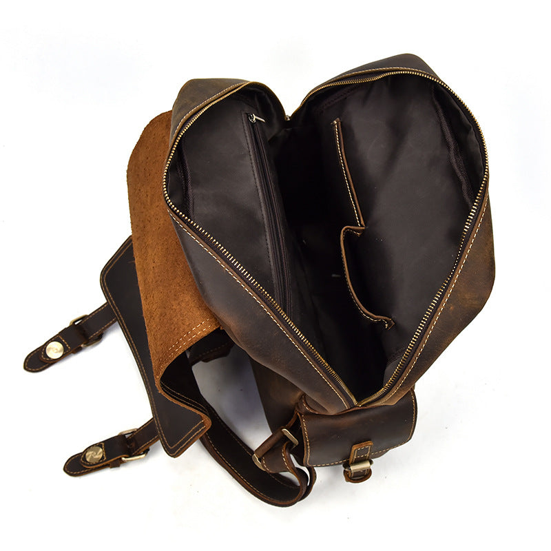 Damen Leder Rucksack 15L Uméra – Vintage Rucksack aus Echtleder