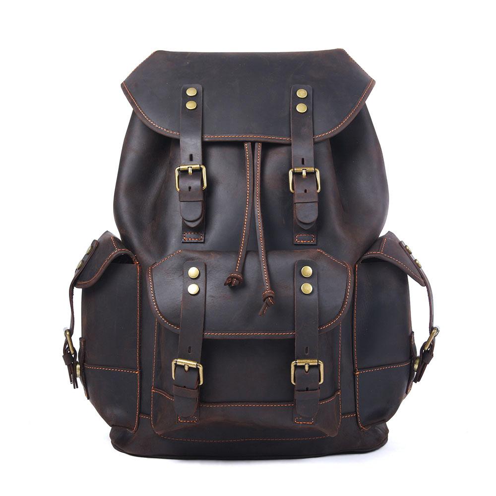 Leather Travel Backpack Ravenridge 25L – Vintage Lederrucksack Herren