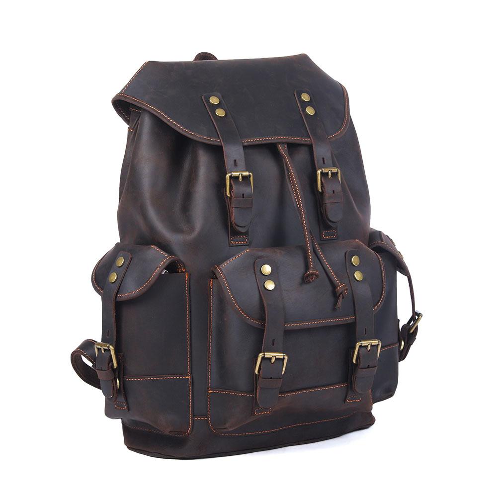Leather Travel Backpack Ravenridge 25L – Vintage Lederrucksack Herren