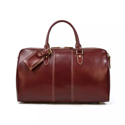 Leather Weekender Bag – Vintage 35L Weekender für Stilreisen