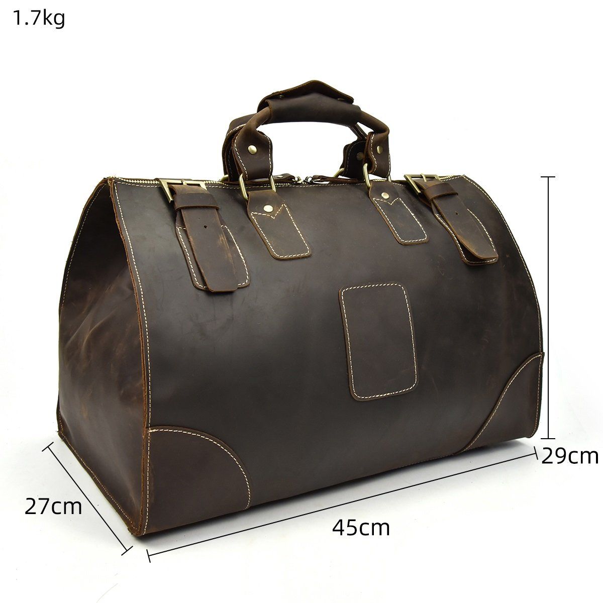 Reisetasche aus Leder 35L – Vintage Weekender
