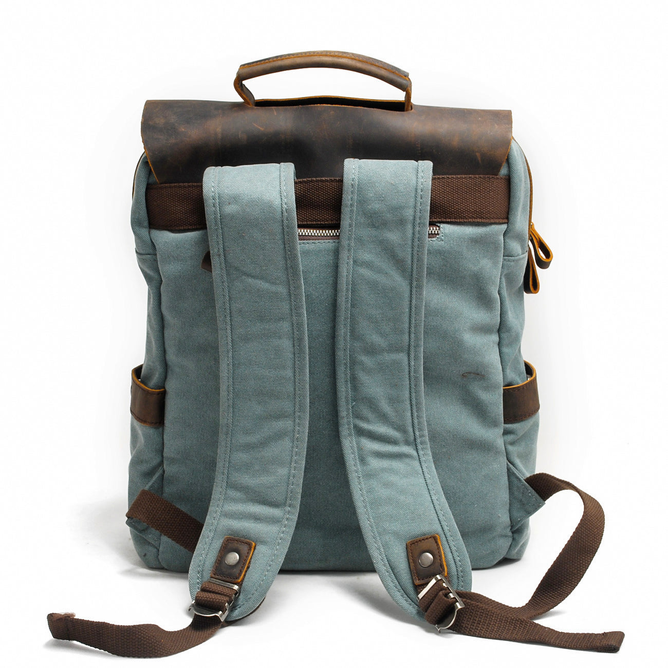 Canvas Tasche Norwegen – Vintage Rucksack für Laptop & Reisen 16L
