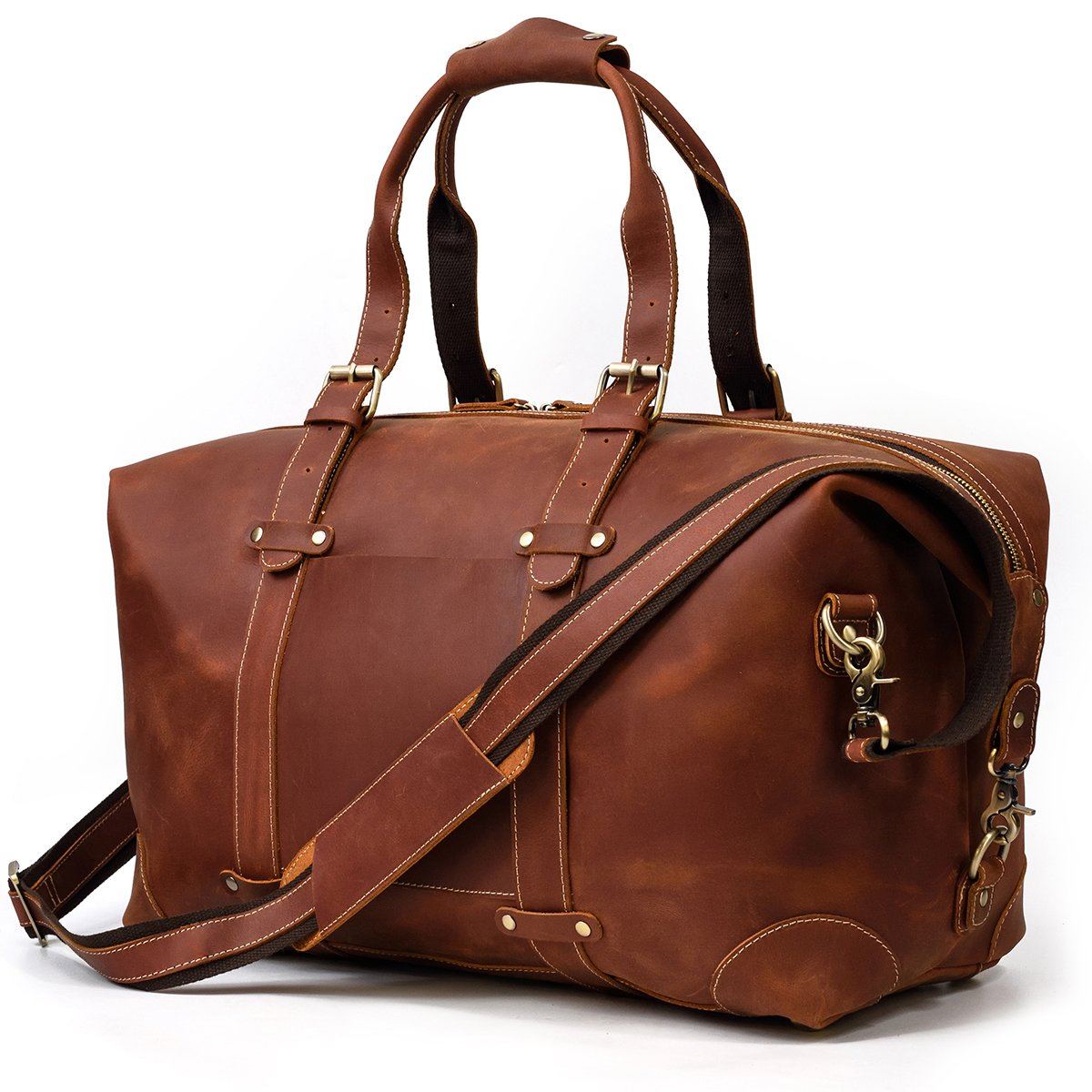 Reisetasche aus Leder 34L – Vintage Panamatasche für stilvolles Reisen