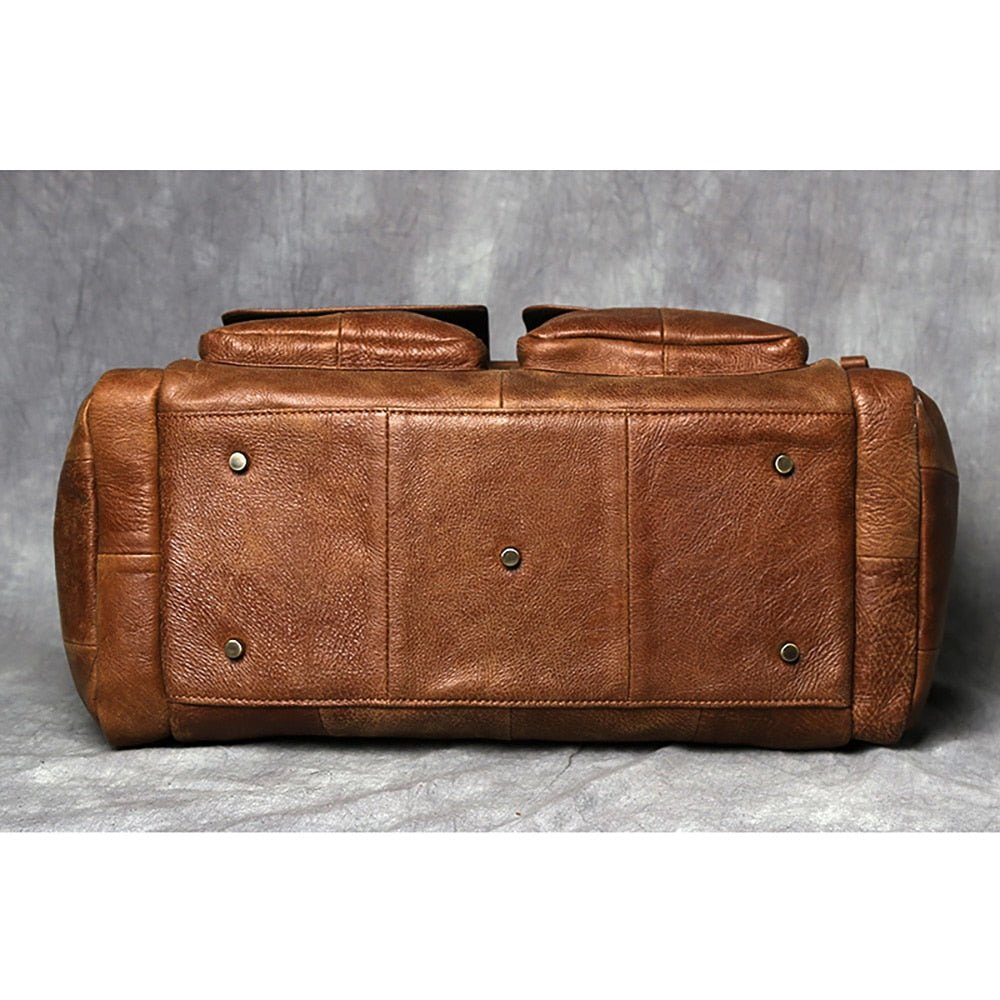 Weekender Leder – Vintage Reisetasche aus Rindsleder für Herren