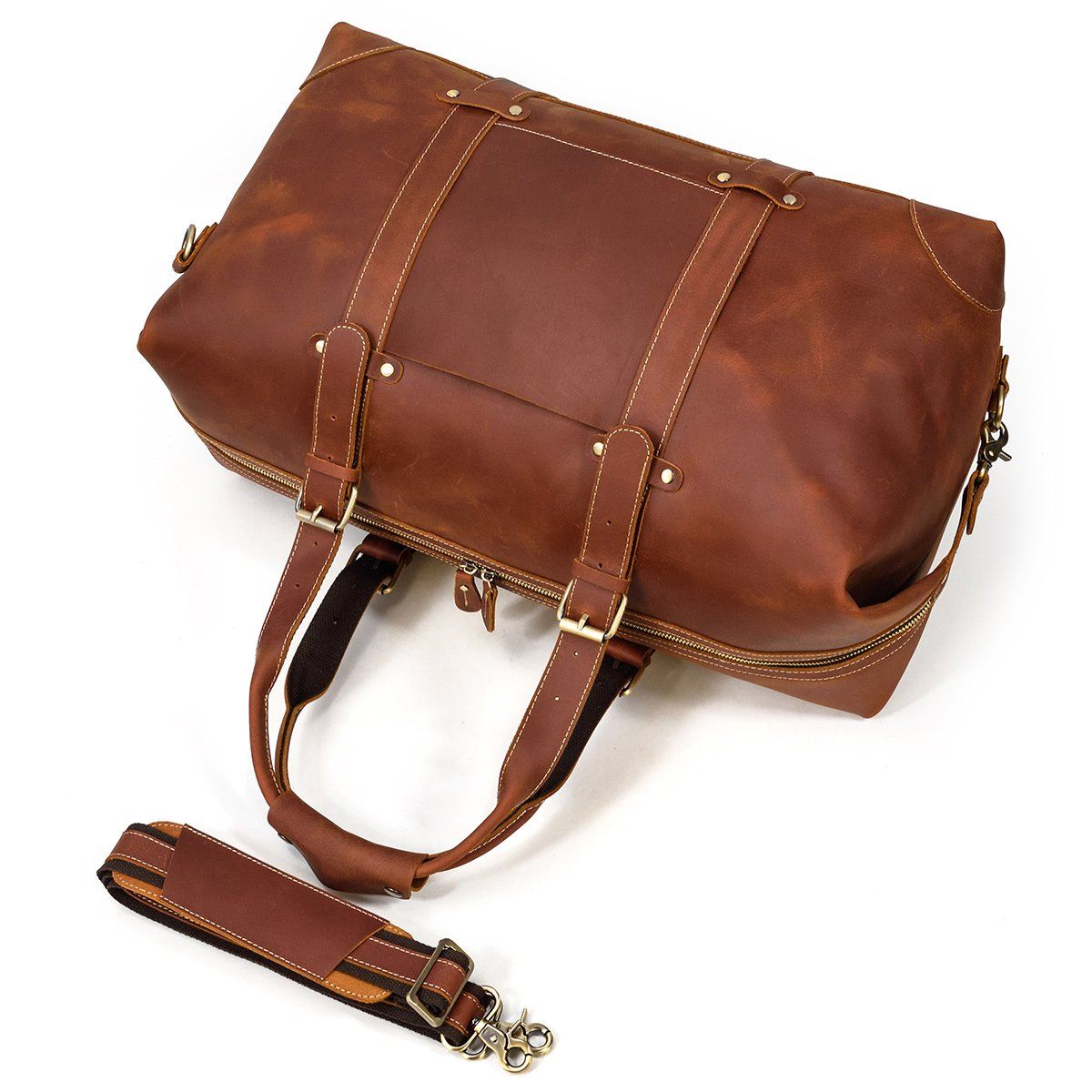 Reisetasche aus Leder 34L – Vintage Panamatasche für stilvolles Reisen