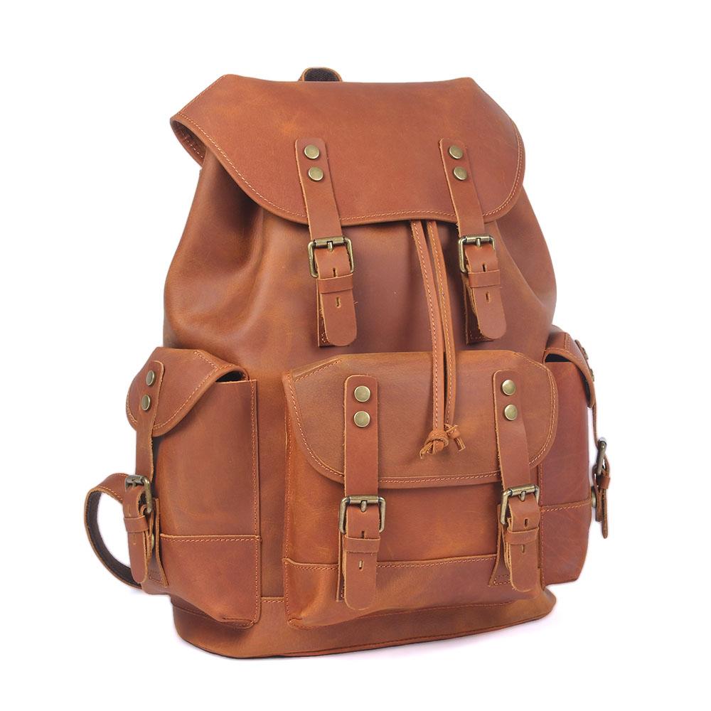 Leather Travel Backpack Ravenridge 25L – Vintage Lederrucksack Herren