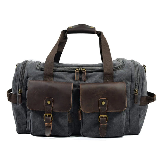 Wochenendtasche Herren – Vintage Reisetasche aus Canvas & Leder