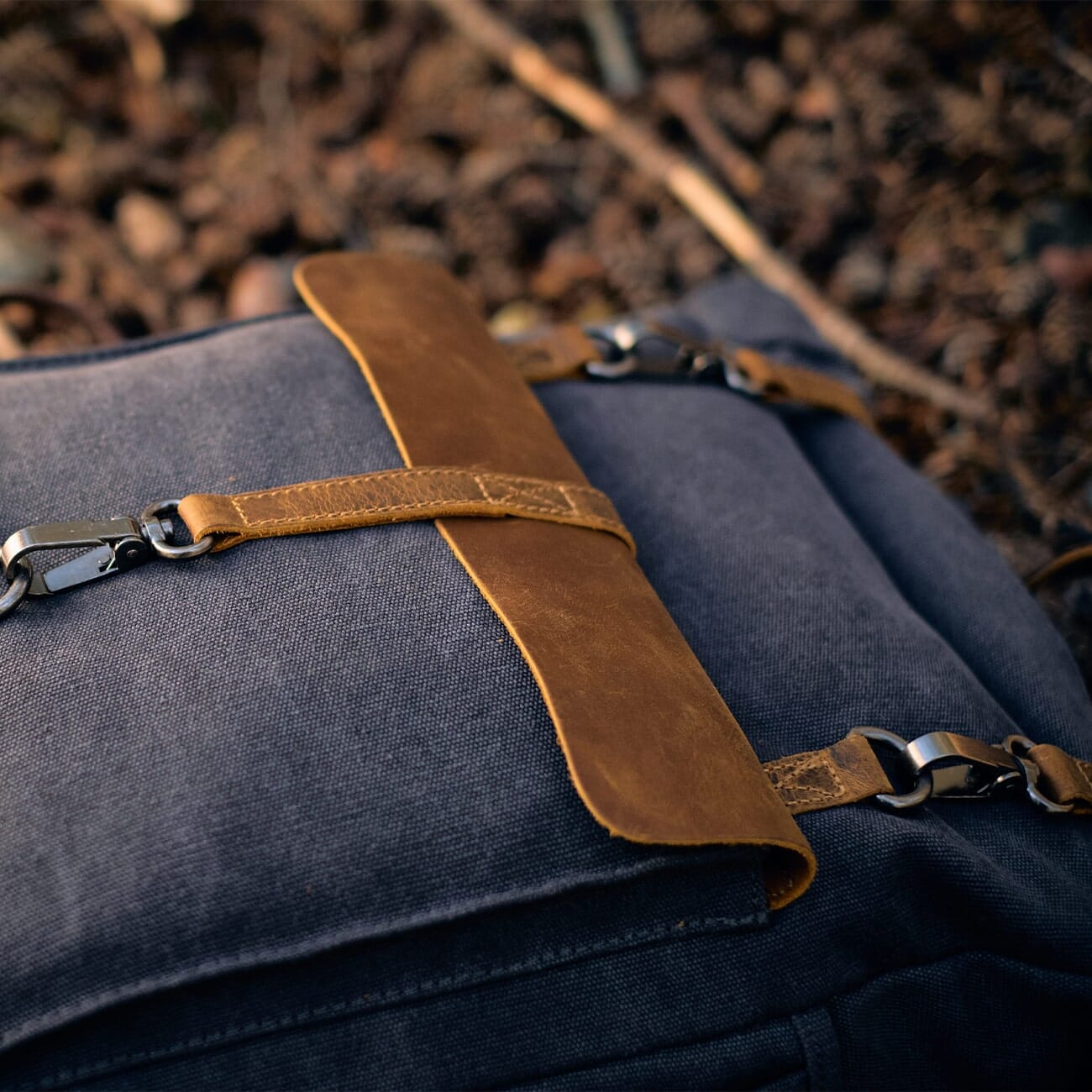 Canvas Tasche Vintage AMSTERDAM – Retro Rucksack mit Laptopfach
