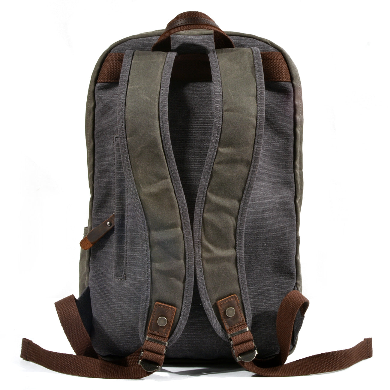 Buchtasche – Vintage Rucksack aus Canvas & Leder für Alltag & Reise