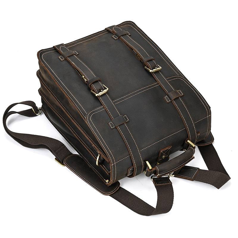 Damen Leder Rucksack 20L Evoria – Vintage Rucksack aus Echtleder