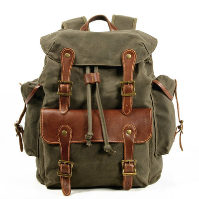 Vintage Canvas Rucksack für Damen & Herren – 30L Wanderrucksack