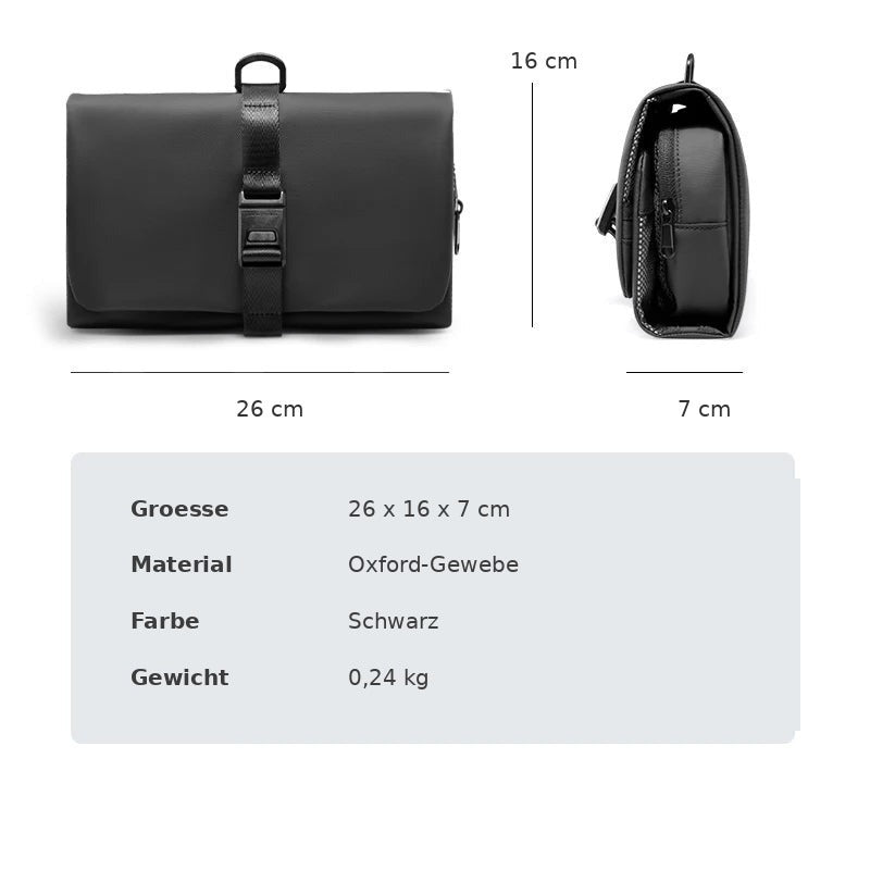 MARK RYDEN Kulturtasche zum Aufhängen – faltbar & wasserabweisend