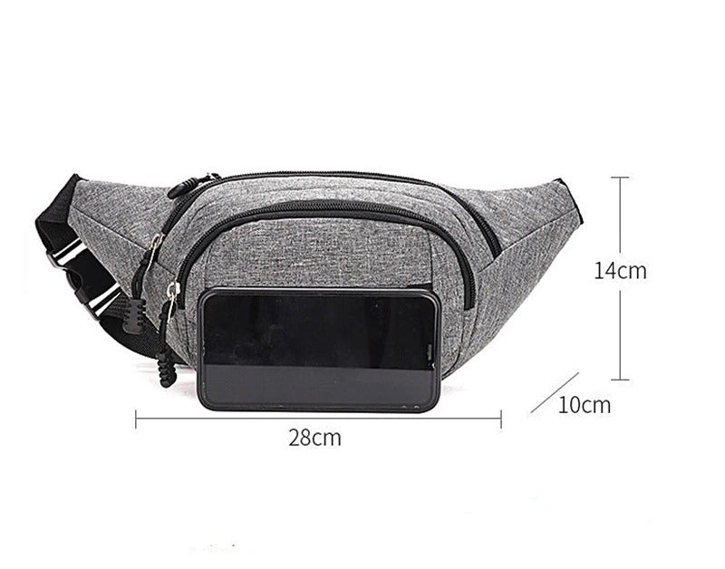 Bauchtasche Canvas – wasserabweisend & sportlich
