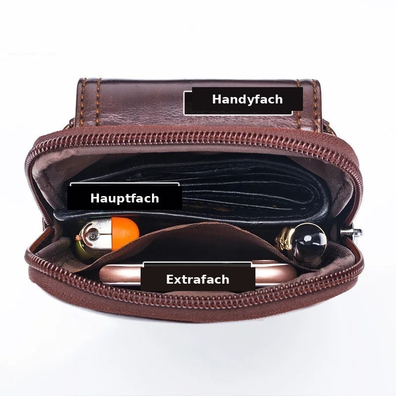 Leder-Gürteltasche Herren – Militär-Style & Molle-System