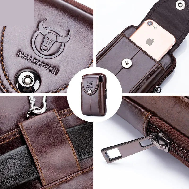 Leder-Gürteltasche Herren – Militär-Style & Molle-System