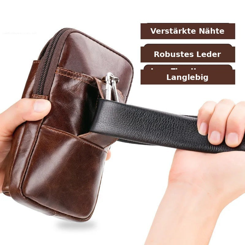 Leder-Gürteltasche Herren – Militär-Style & Molle-System