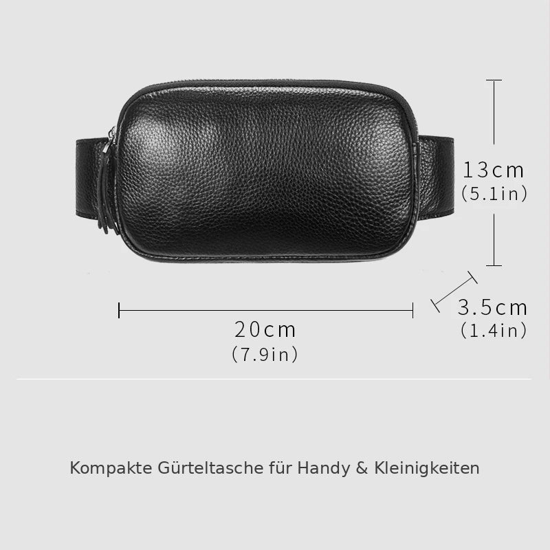 Leder-Gürteltasche – schlank & sportlich für Outdoor