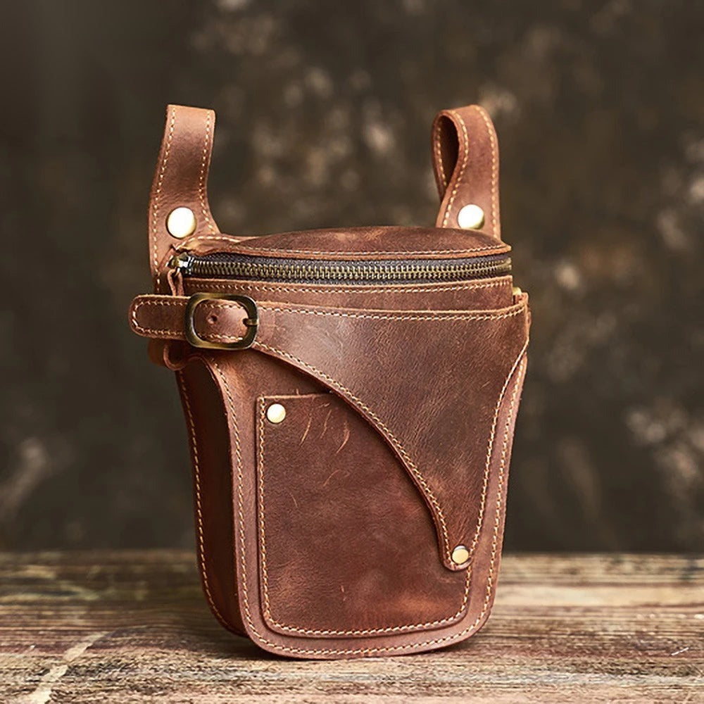Gürteltasche Leder Vintage – Bauchtasche für Herren