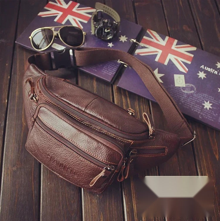 Gürteltasche Leder – Bauchtasche mit mehreren Fächern