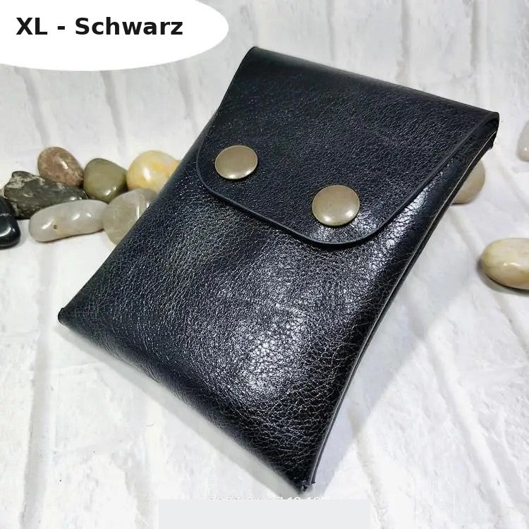 Gürteltasche Leder Mini – Geldbörse & Sc – Schwarz