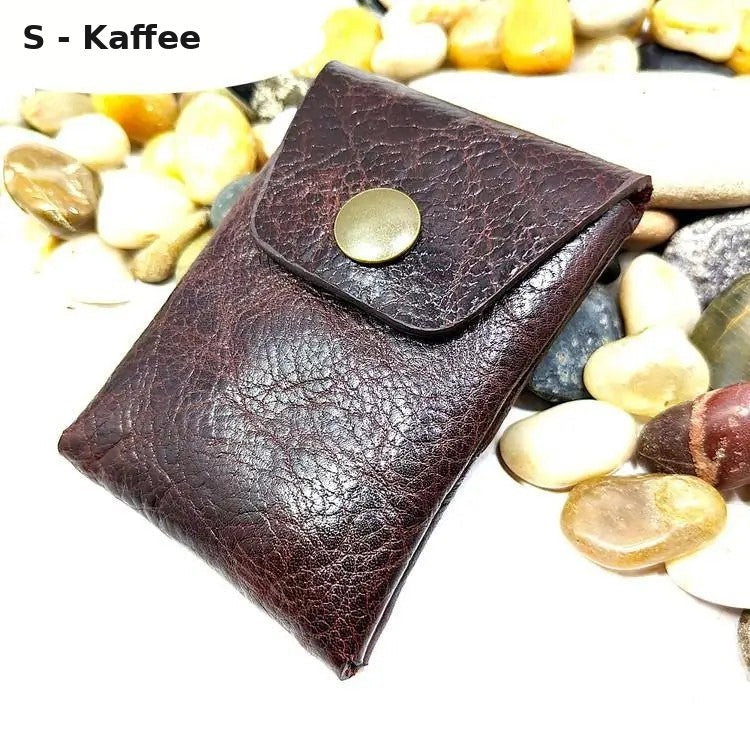 Gürteltasche Leder Mini – Geldbörse & Sc – Kaffee