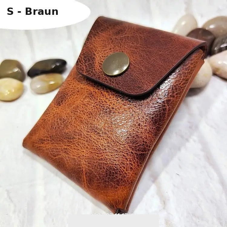 Gürteltasche Leder Mini – Geldbörse & Sc – Braun