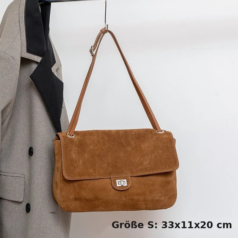 Ledertasche Damen Vintage – Rindsleder m – Braun