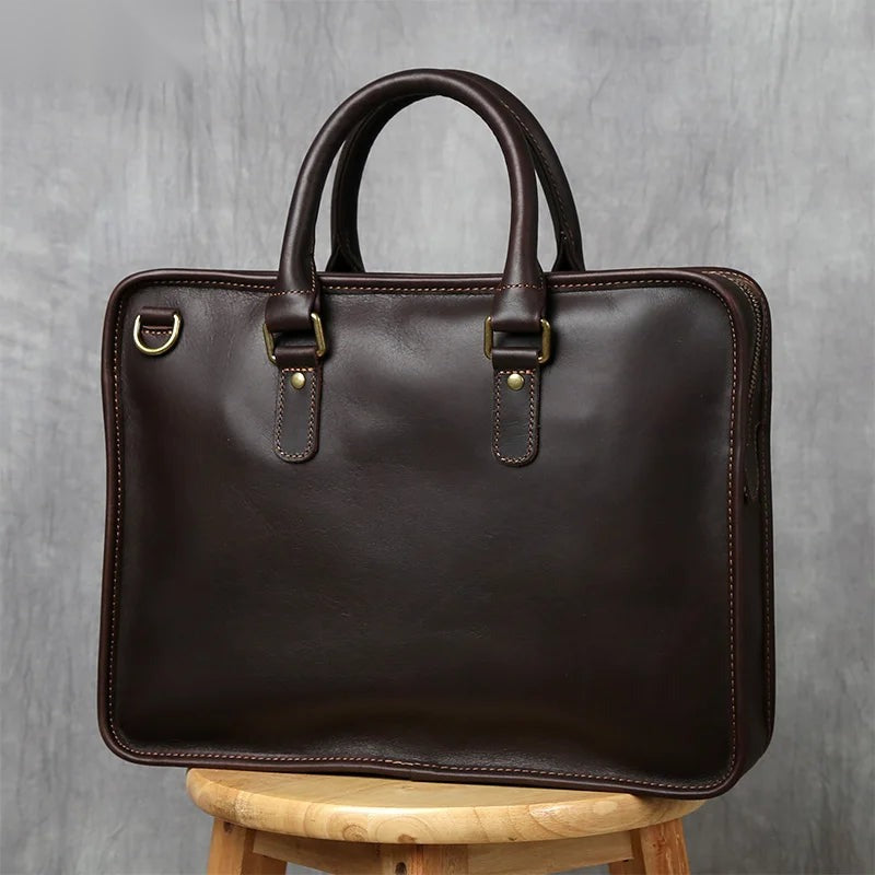 Aktentasche Leder Herren – 14 Zoll Laptoptasche Business