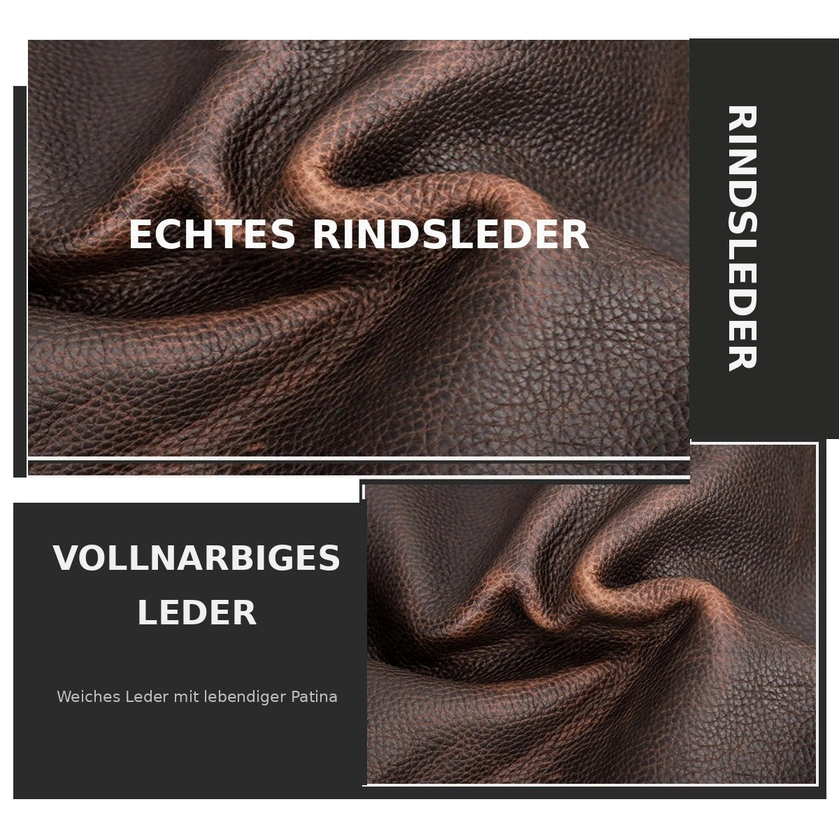 Echtleder Aktentasche für Herren – bis 16 Zoll Laptop