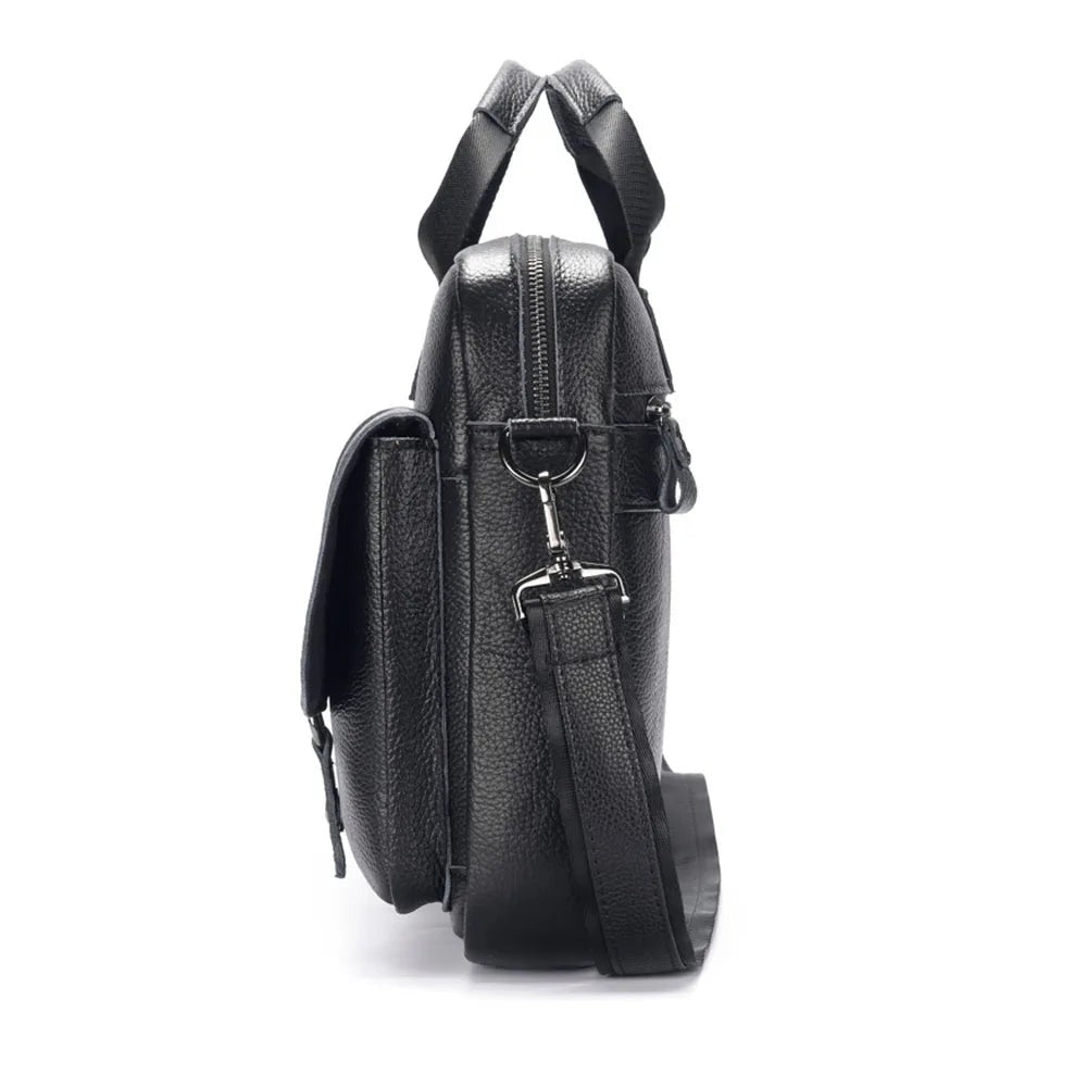 Aktentasche Leder Herren – 15,7 Zoll Laptop & Umhängetasche