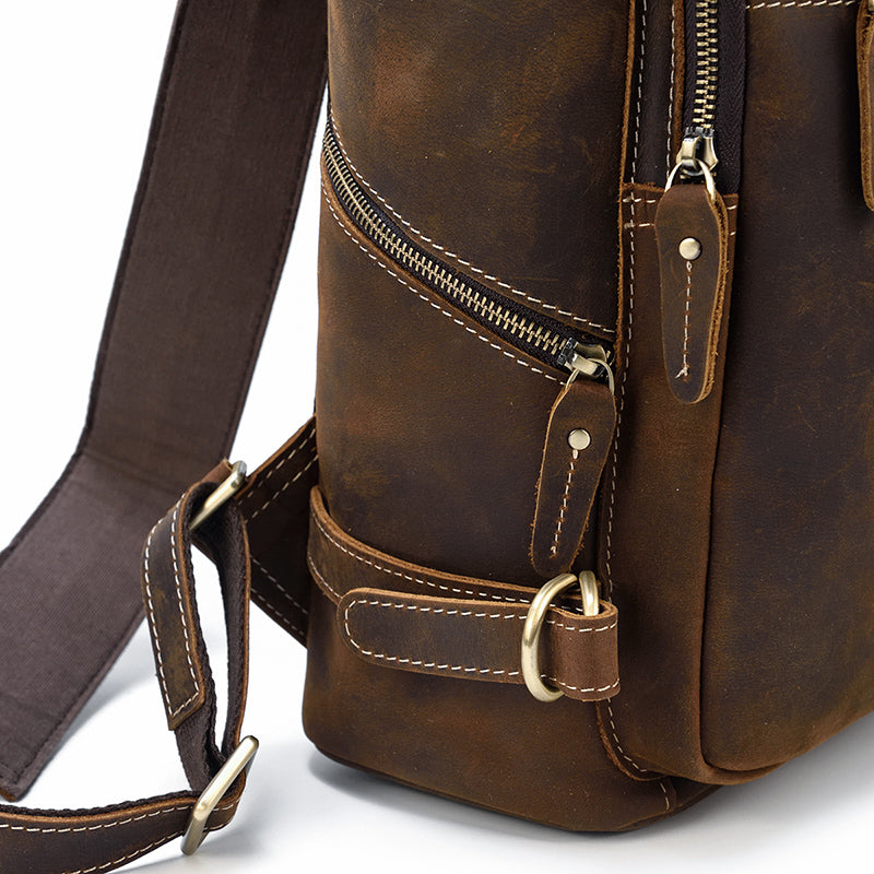 Leder Rucksack Backpack 14L Neravo – Vintage Leder Rucksack
