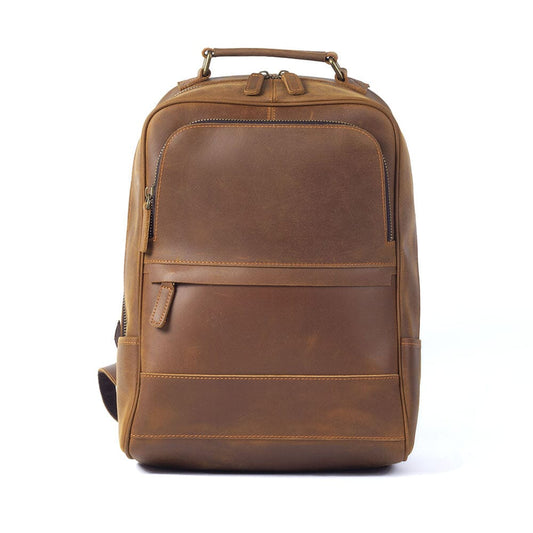 Echter Leder Rucksack 14L Taviro – Vintage Backpack aus Vollleder
