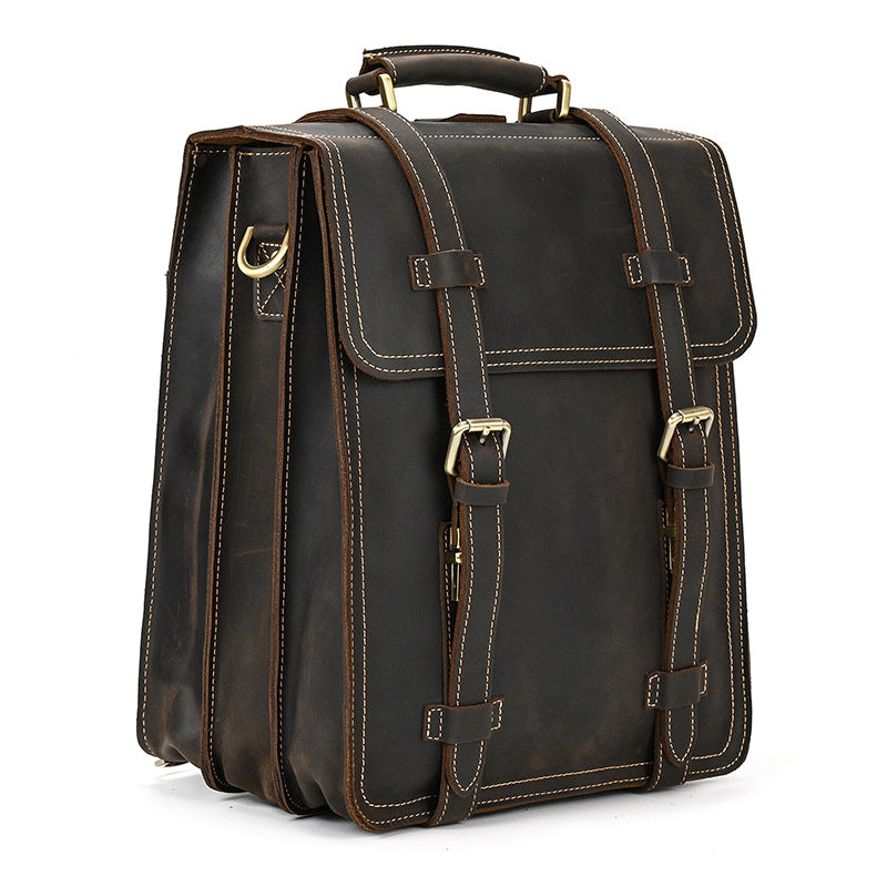 Damen Leder Rucksack 20L Evoria – Vintage Rucksack aus Echtleder