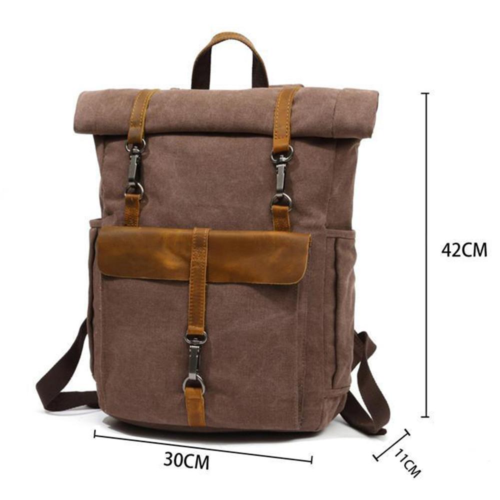 Canvas Tasche Vintage AMSTERDAM – Retro Rucksack mit Laptopfach