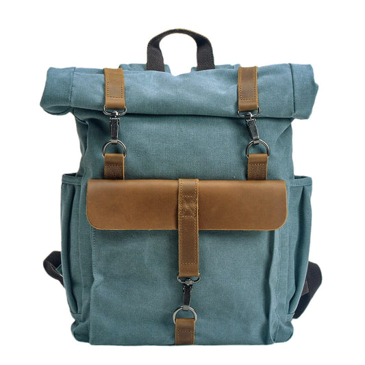 Canvas Tasche Vintage AMSTERDAM – Retro Rucksack mit Laptopfach