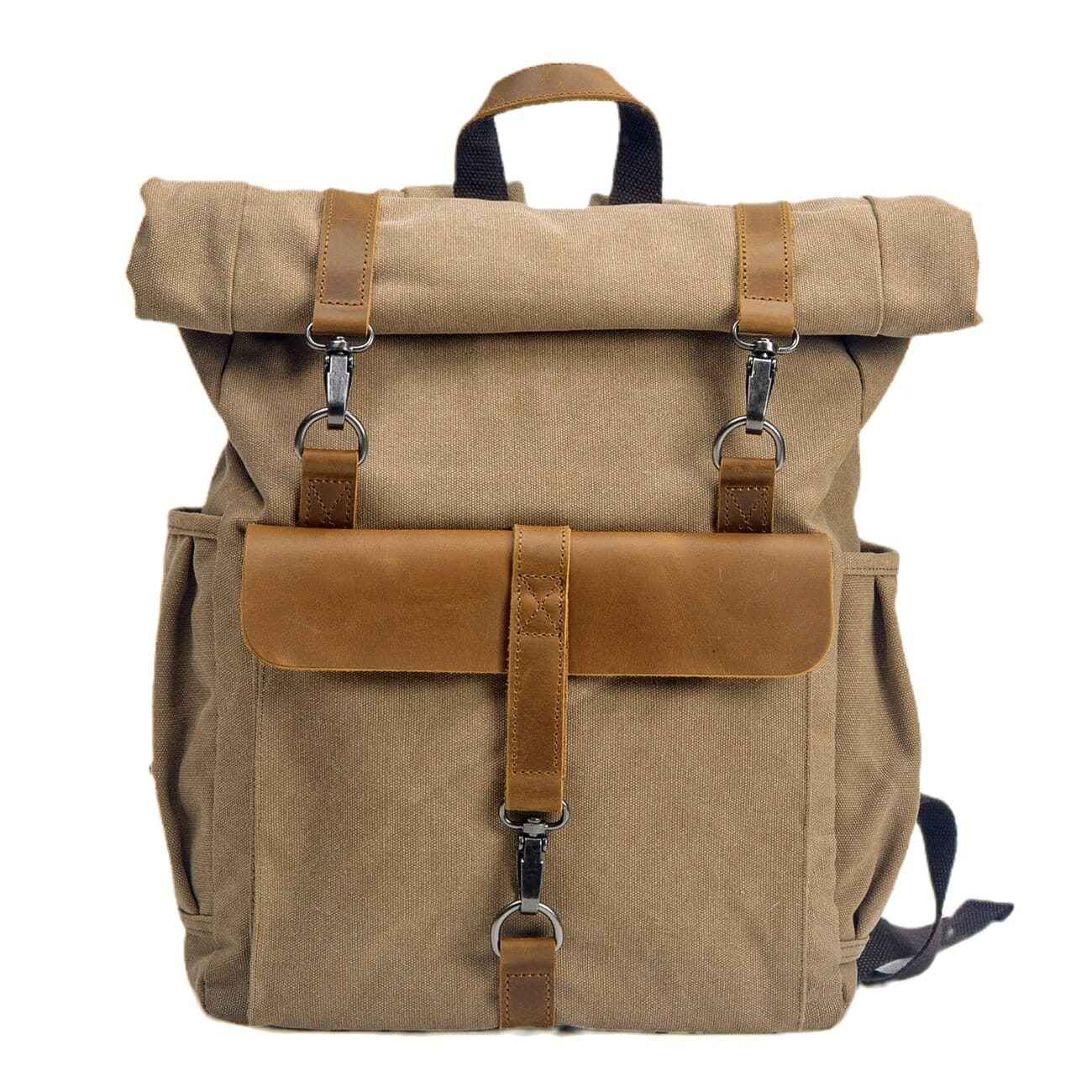 Canvas Tasche Vintage AMSTERDAM – Retro Rucksack mit Laptopfach