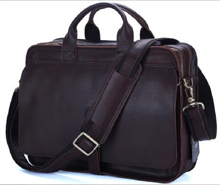 Aktentasche Leder Herren – Business & La – Schwarz
