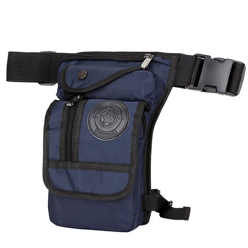 Taktische Beintasche – Motorrad & Outdoo – Blau