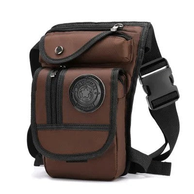 Taktische Beintasche – Motorrad & Outdoo – Braun