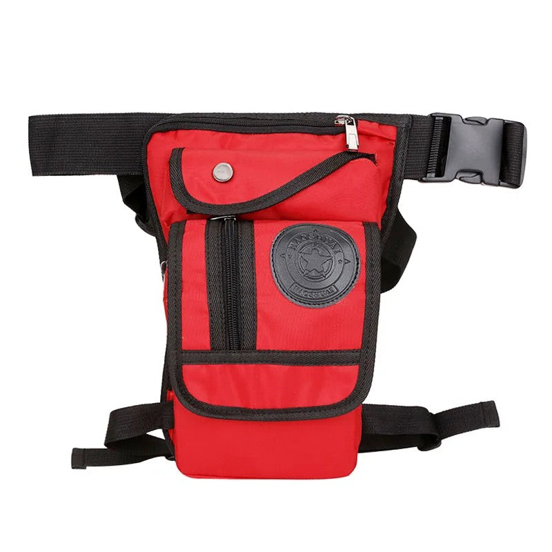 Taktische Beintasche – Motorrad & Outdoo – Rot