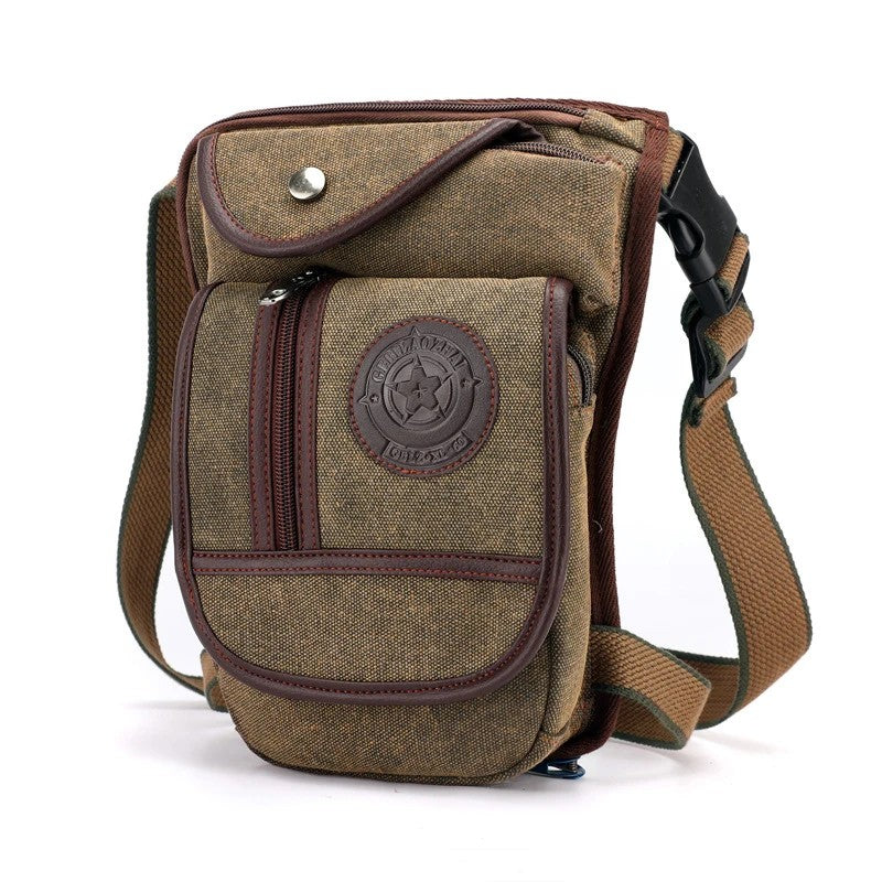 Beinholster Canvas – Motorrad Gürteltasc – Braun